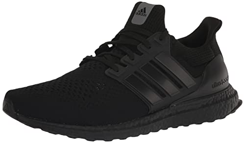 adidas Men's Ultraboost 1.0 Running Shoe, Black/White/Beam Green, 11