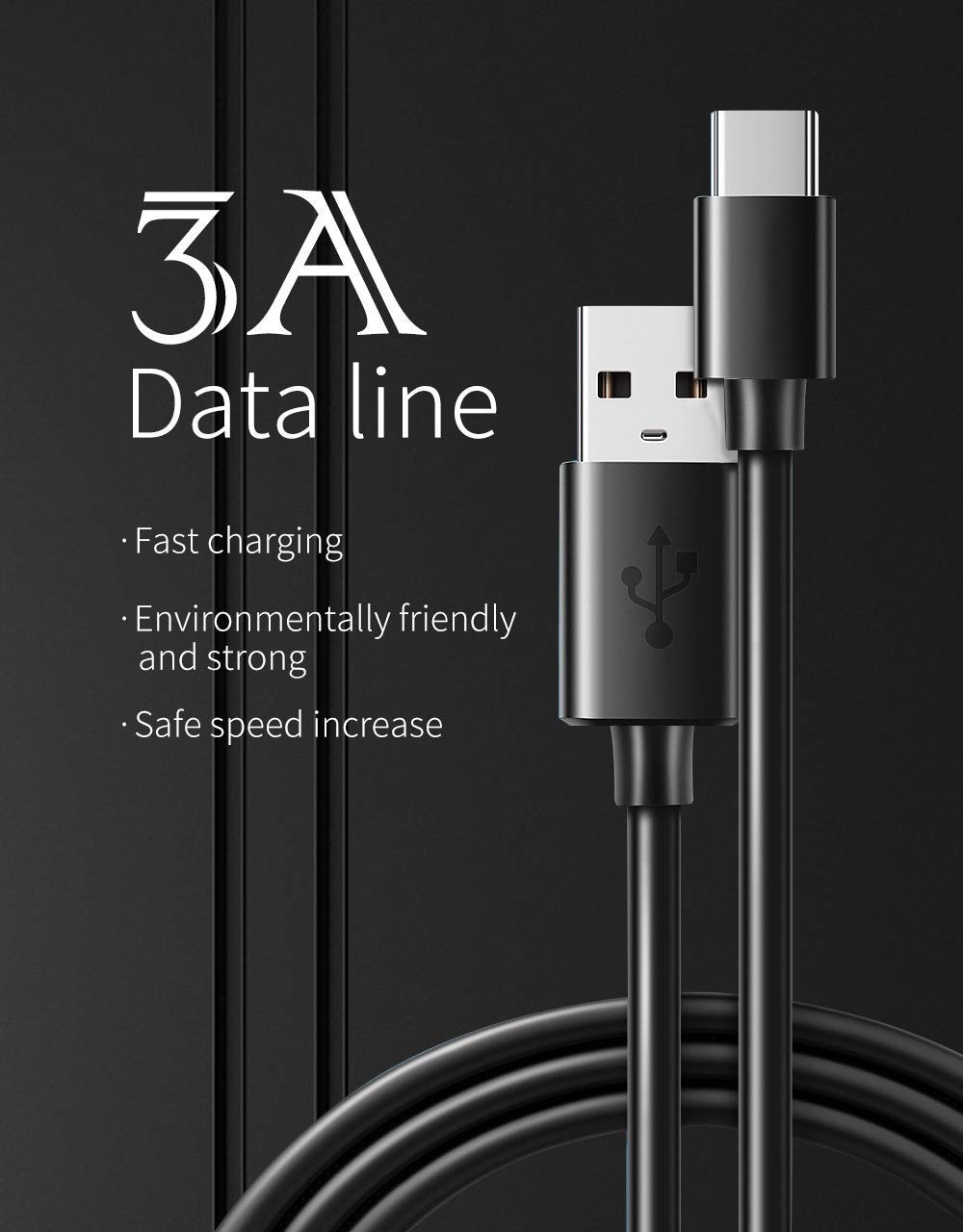 USB Type-C Data Cable Compatible with Microsoft Surface Duo 2 Fast 5Gbps Speeds! 1.2M/3.3Ft