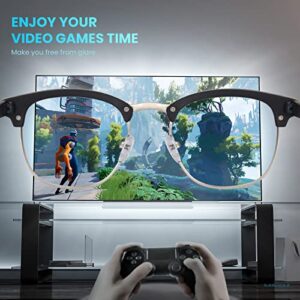 racico Computer Blue Light Blocking Glasses 3 pack Blue Light Glasses Men Women, Anti Blu-Ray Clear Gaming Glasses Lenses