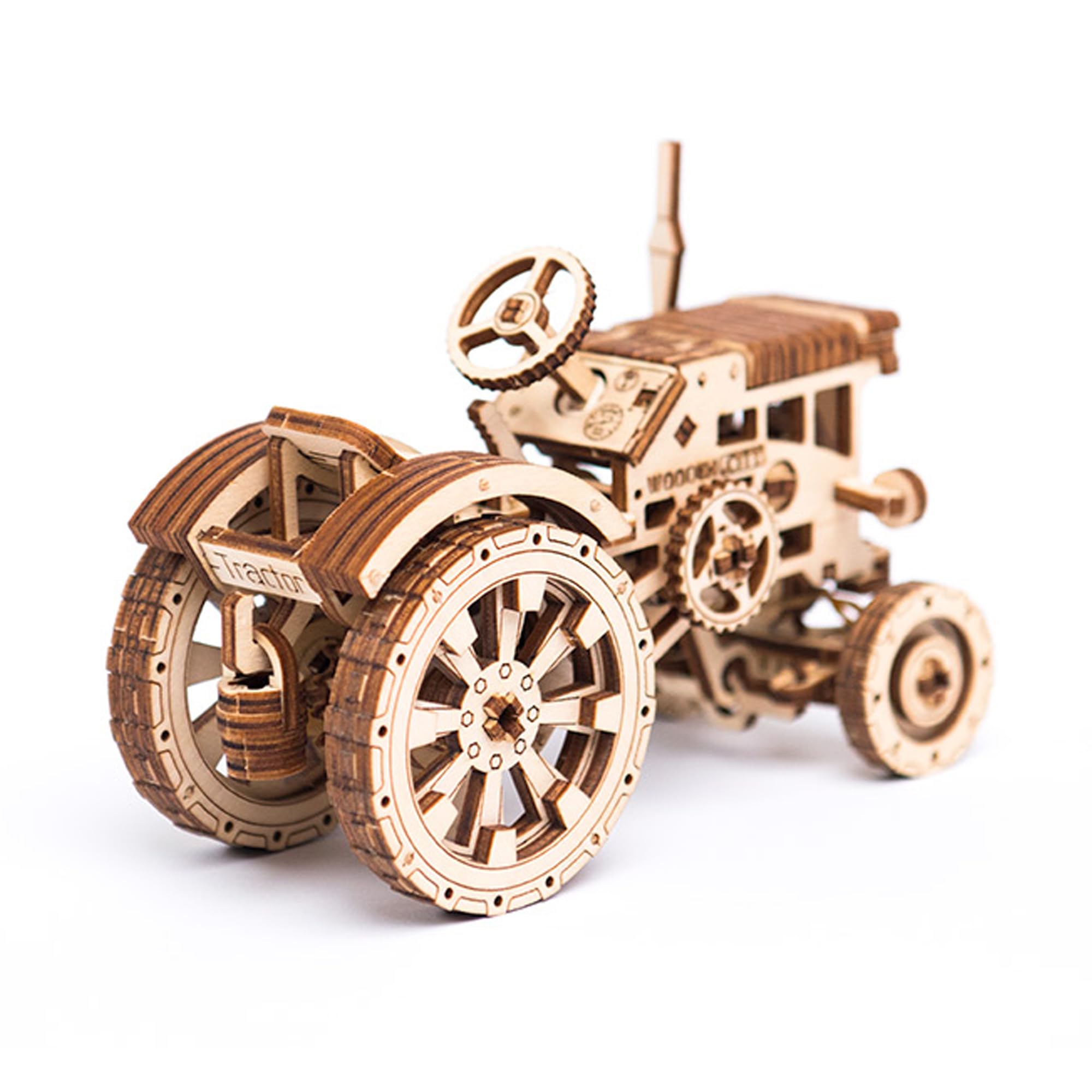 WOODEN.CITY 3D Wooden Tractor Puzzle - Model Tractor Kits Wooden 3D Puzzles for Adults - Tractor Wooden Craft Model Building Kits for Adults - 3D Wooden Model Kit for Adult to Build Tractor 164 Parts