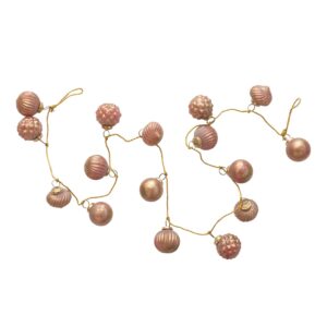 Creative Co-Op Mercury Glass Ball Ornament Garland