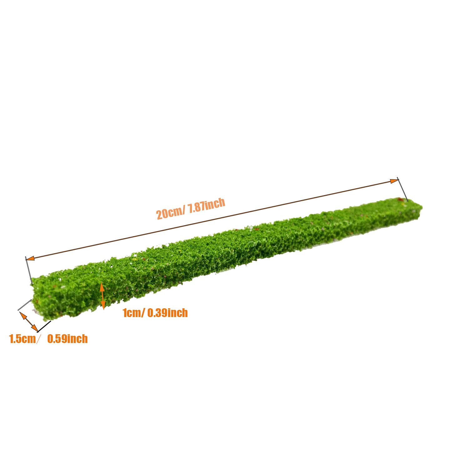 Cayway 10 Pcs Miniature Shrub Strips 7.9 Inches Static Shrub Vegetation Groups Bush Model Groups Bush Model Static Scenery Model Aritificial Plants for DIY Diorama Garden Scenery Landscape