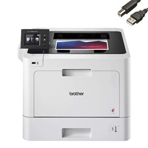 Brother Business HL-L8360CDW Color Laser Printer, Auto 2-Sided Printing, 600 x 2400 dpi, 31 ppm, 2.7" Touchscreen LCD, 8.5 x 14, Wireless Networking, Bundle with JAWFOAL Printer Cable