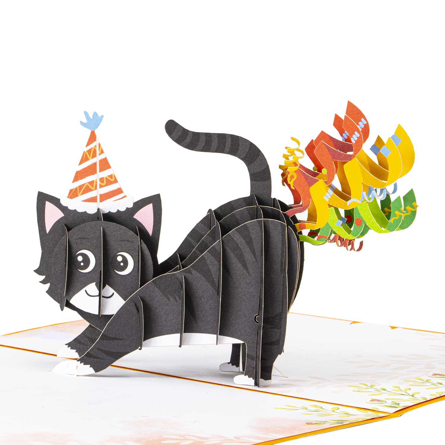 createreedo Cat Birthday Cards, cat pop up Cards pop up birthday cards for cat lovers, women, men,wife,husband,friends,kids etc.