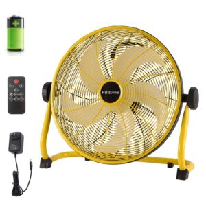 Rechargeable Floor Fan,31Speeds Super Quiet Air Circulation Cordless Outdoor Fan with Remote Control,16'' Portable 15000mAh Battery Operated Fan,High Velocity Floor Fan for Camping Travel Industrial