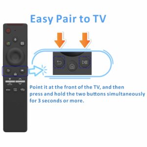 Universal Smart Remote for Samsung TV wih voie Control compatble with LED QLED 4K 8K Curved TVs, 3 Shortcut Buttons for Netflix, Samsung TV,Prime Video w/1 Year Warranty