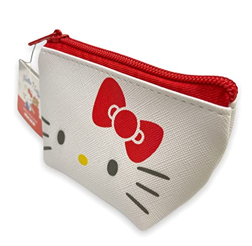 Sanrio Hello Kitty Face Boat Type Cosmetics Small Pouch Bag 4.3 in (W) × 3 in (H) × 2 in (D)