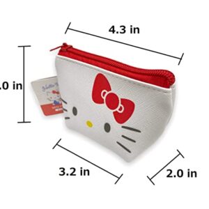 Sanrio Hello Kitty Face Boat Type Cosmetics Small Pouch Bag 4.3 in (W) × 3 in (H) × 2 in (D)