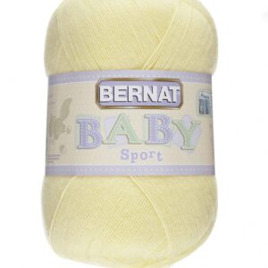 Bernat Baby Sport BB Baby Yellow Yarn - 1 Pack of 12.3oz/350g - Acrylic - #3 Light - 1256 Yards - Knitting/Crochet