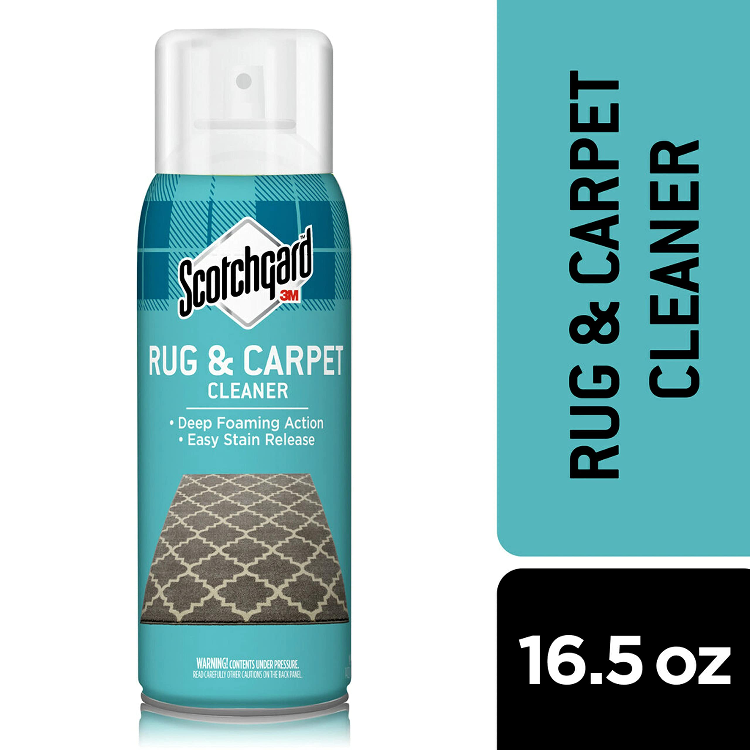 Scotchgard Rug & Carpet Cleaner, Fabric Cleaner Blocks Stains, Cleaning Sprays Make Cleanup Easier, Two 16.5 oz Cans