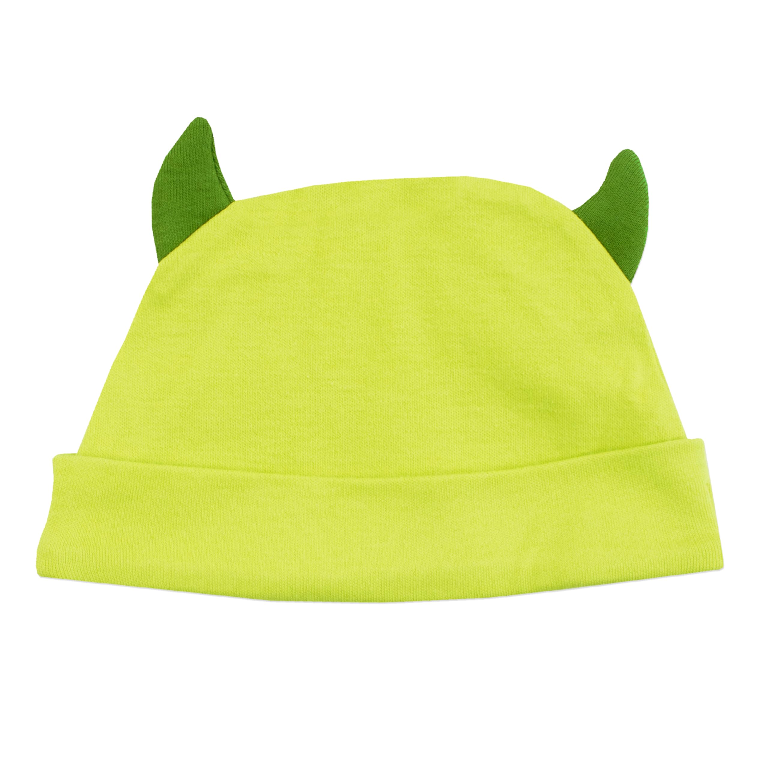 Disney Monsters Inc Baby Onesie With Hat| Mike Wazowski Baby Halloween Costume | Monsters Inc Baby Footed Pajamas and Hat | Green 6-9M