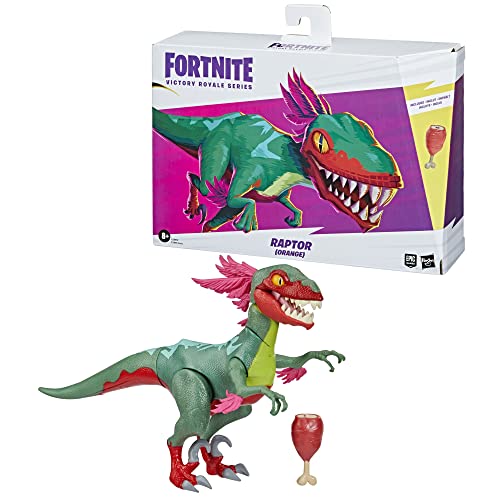 FORTNITE Victory Royale Series Raptor (Orange) Collectible Action Figure with Accessories for 8+ Years, 6-inch