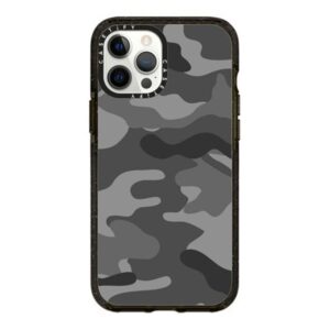 CASETiFY Impact Case for iPhone 12 Pro Max - Camo grey - Clear Black