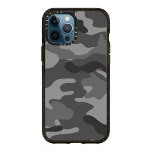 CASETiFY Impact Case for iPhone 12 Pro Max - Camo grey - Clear Black