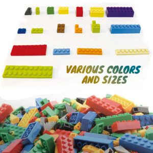 HUIZDQ 1500 Pieces Building Bricks, Classic Bulk Small Blocks, Classic Building Bricks Set Basic Building Blocks Compatible with All Major Brands