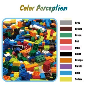 HUIZDQ 1500 Pieces Building Bricks, Classic Bulk Small Blocks, Classic Building Bricks Set Basic Building Blocks Compatible with All Major Brands