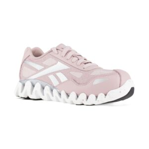 Reebok Work Women's RB151 Zig Pulse Work Construction Shoe Pink Safety, 8