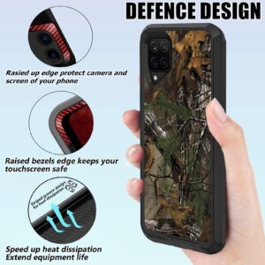 OTTARTAKS Compatible for Samsung Galaxy A12 Case for Men Boy Camo Case with Camera Len Protector Heavy Duty [Military Grade Protection] Shockproof Case for Galaxy A12 5G/4G, Camouflage