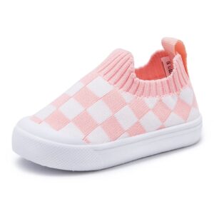 Baby Walking Shoes First Boy Girl Walker Infant Sock Tennis Mesh Sneakers Breathable 6 9 12 18 24 Months Pink Size 12-18 Months Infant