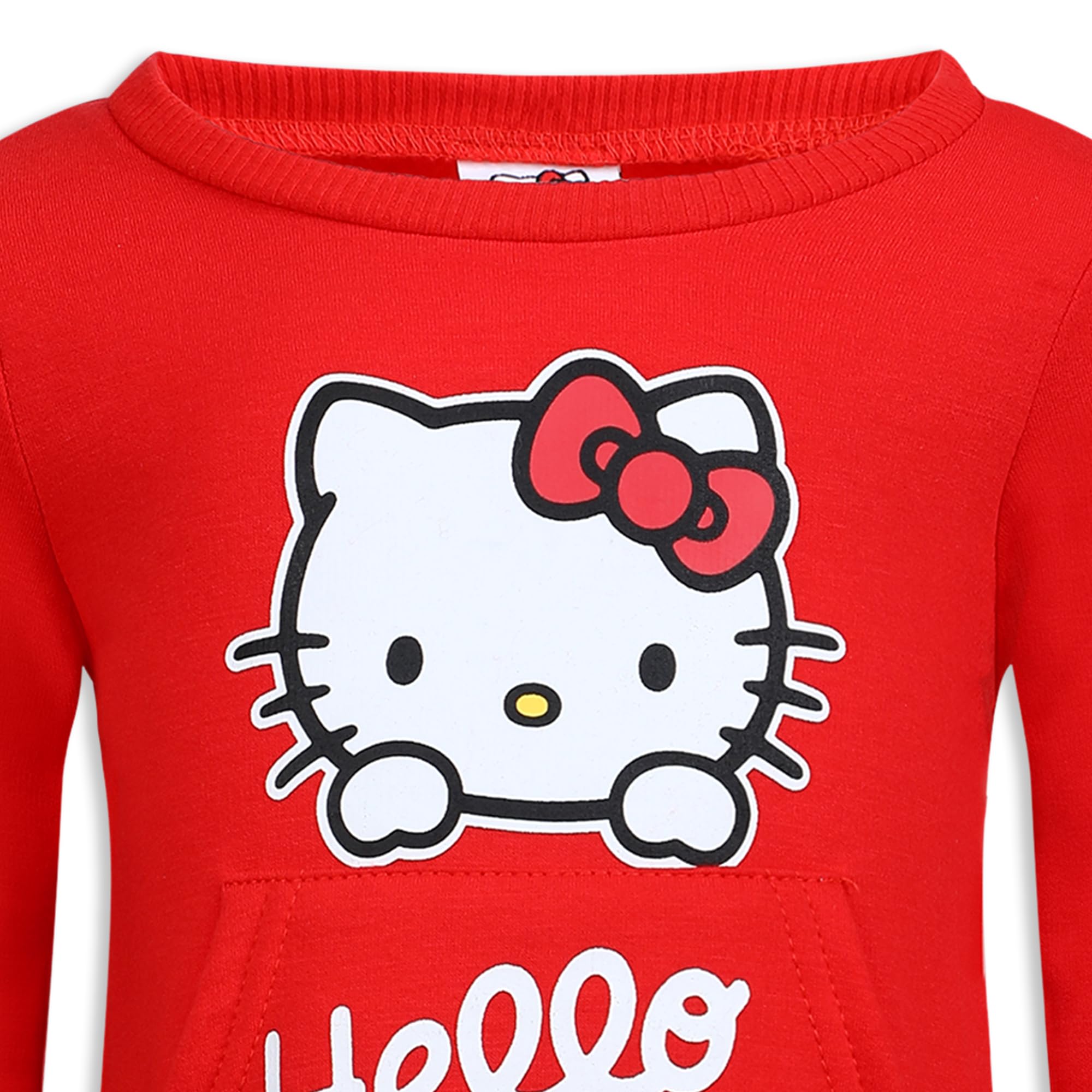 Hello Kitty Girls Long Sleeve Sweatshirt and Legging Pants Set for Toddlers, Little and Big Girls