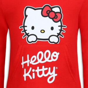 Hello Kitty Girls Long Sleeve Sweatshirt and Legging Pants Set for Toddlers, Little and Big Girls