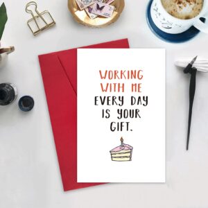 Ulbeelol Pompous Colleague Birthday Card, Funny Work Bestie Bday Card, Rude Boss B-day Card, Arrogant Birthday Card for Workmate