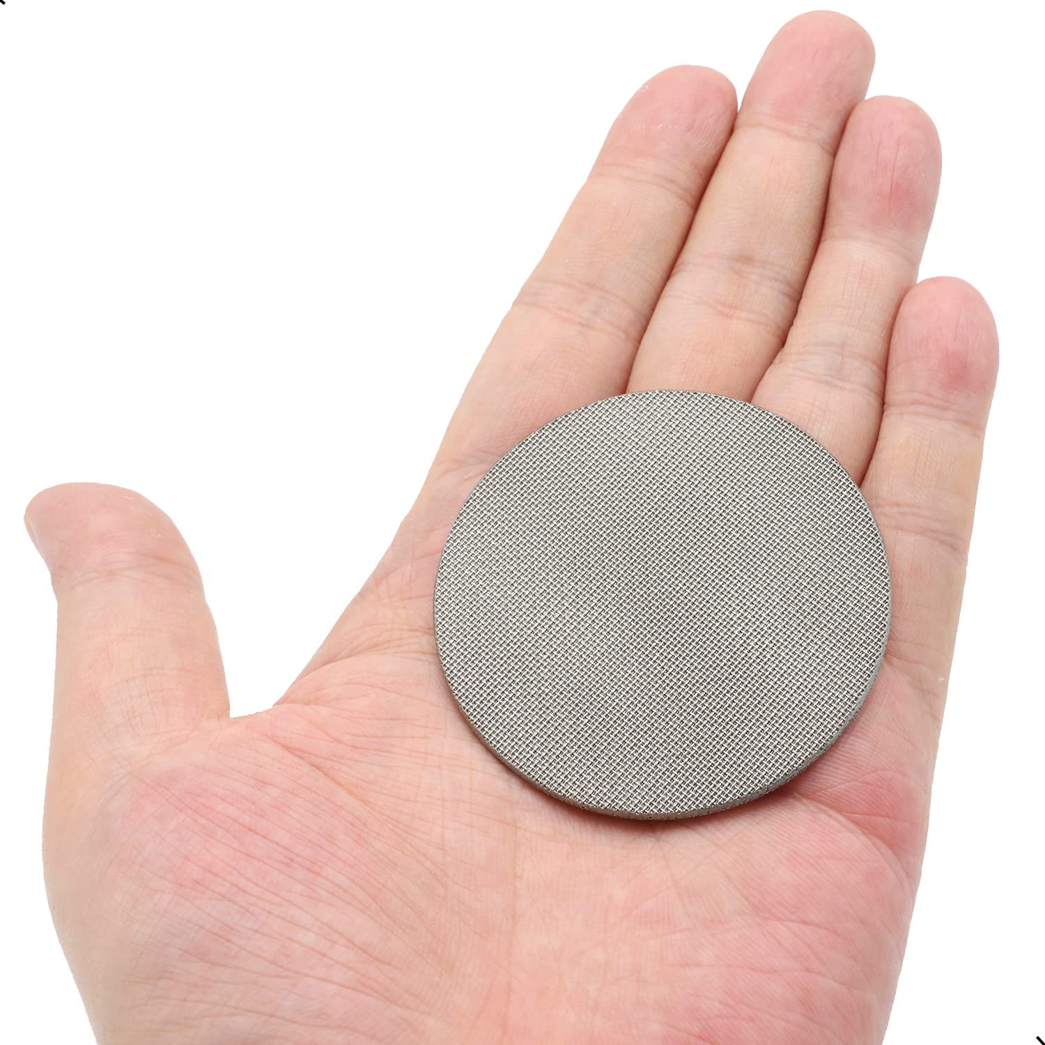 2 Pack 51mm Espresso Puck Screen, Reusable 1.7mm Thickness 150μm Coffee Filter Mesh Plate for Espresso Portafilter Filter Basket (51mm,150μm)