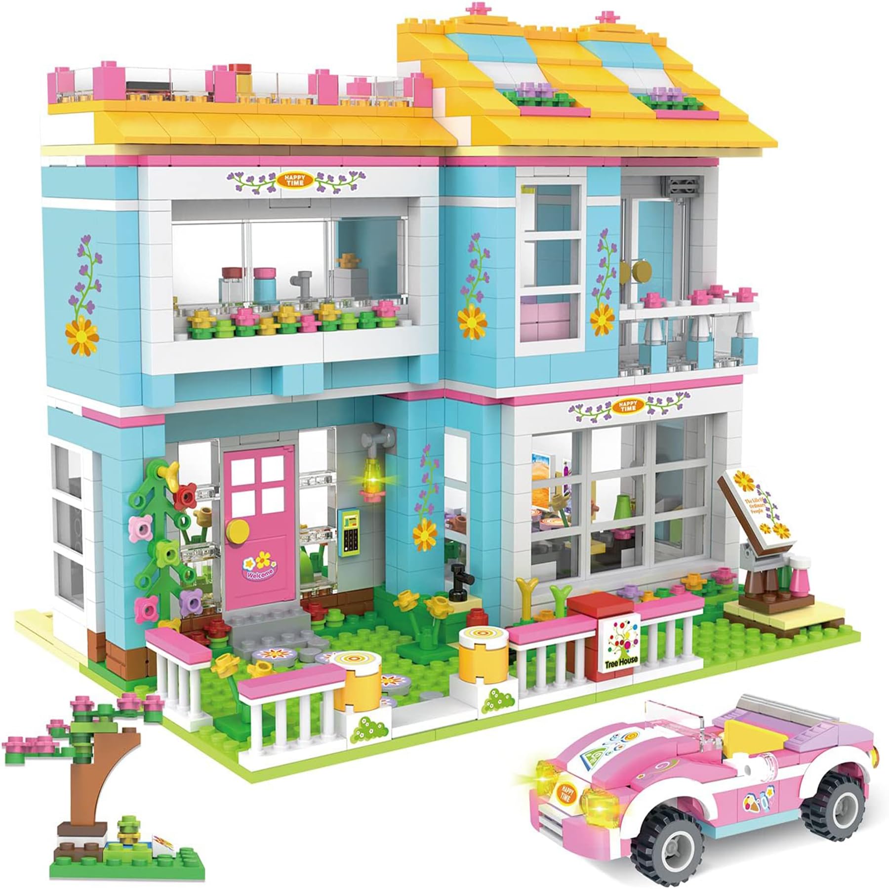 VIOSEBN Friends House Building Kit, Family Friends House Building Blocks Sets, Creative Roleplay Toy Christmas Birthday Gift for Kids Boys Girls Age 6-12 Years 1009 Pieces