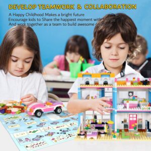 VIOSEBN Friends House Building Kit, Family Friends House Building Blocks Sets, Creative Roleplay Toy Christmas Birthday Gift for Kids Boys Girls Age 6-12 Years 1009 Pieces