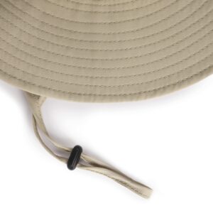 Zylioo 2XL Oversized Summer Boonie Hats,Adjustable Fishing Sun Hat for Big Heads,Large Lightweight Cooling Hat Khaki