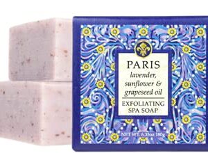 Greenwich Bay Destination Exfoliating Spa Soaps 7 Piece Set of 6.35 Ounce Bars - Travel to London, Kyoto, Tahiti, Paris, Fiji, Morocco, and Sicily without leaving your home!