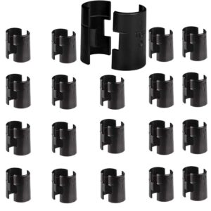 wire shelf clips, wire shelving shelf lock clips 20 pairs 40 pieces for 1" post,shelving sleeves, fits with thunder group, alera, honey can do, eagle, regency, metro