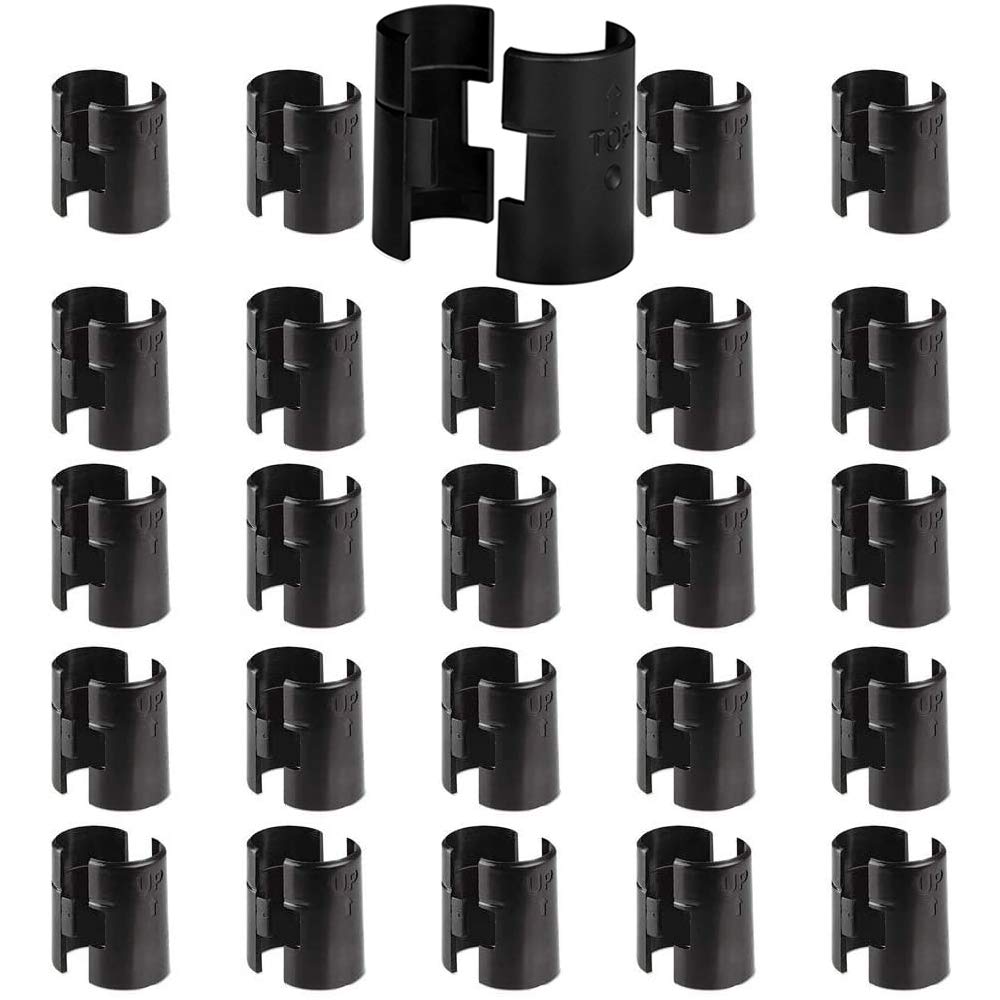 Wire Shelf Clips, Wire Shelving Shelf Lock Clips 25 Pairs 50 Pieces for 3/4" Post,Shelving Sleeves, Fits with Thunder Group, Alera, Honey Can Do, Eagle, Regency, Metro