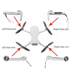 INSYOO Original Mavic Mini SE Left Rear Motor Arm for DJI Mini SE Spare Drone Arm Accessory, Genuine Spare Replacement Back Left Arm