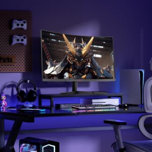 KOORUI 27" WQHD 2560x1440 Curved Gaming Monitor, 144Hz Refresh 1800R Computer Monitor, 1ms with AdaptiveSync Monitor, Low Blue Light, Eye Care, DP1.2+HDMI*2, VESA Compatible - Black