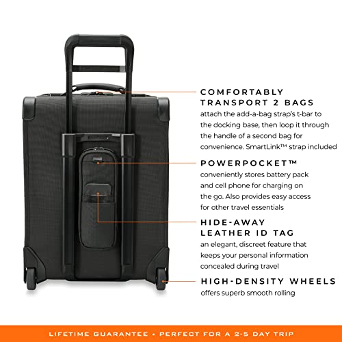 Briggs & Riley Uprights, Black, 21-inch Baseline Global Carry-On