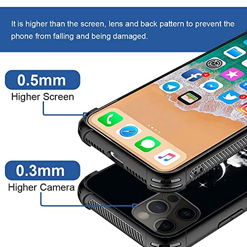 DAIZAG Case Compatible with iPhone 13 Pro Max, Free Girl Under The Moon Case for iPhone 13 Pro Max Cases for Man Woman, Protection Shockproof Scratches Case Cover