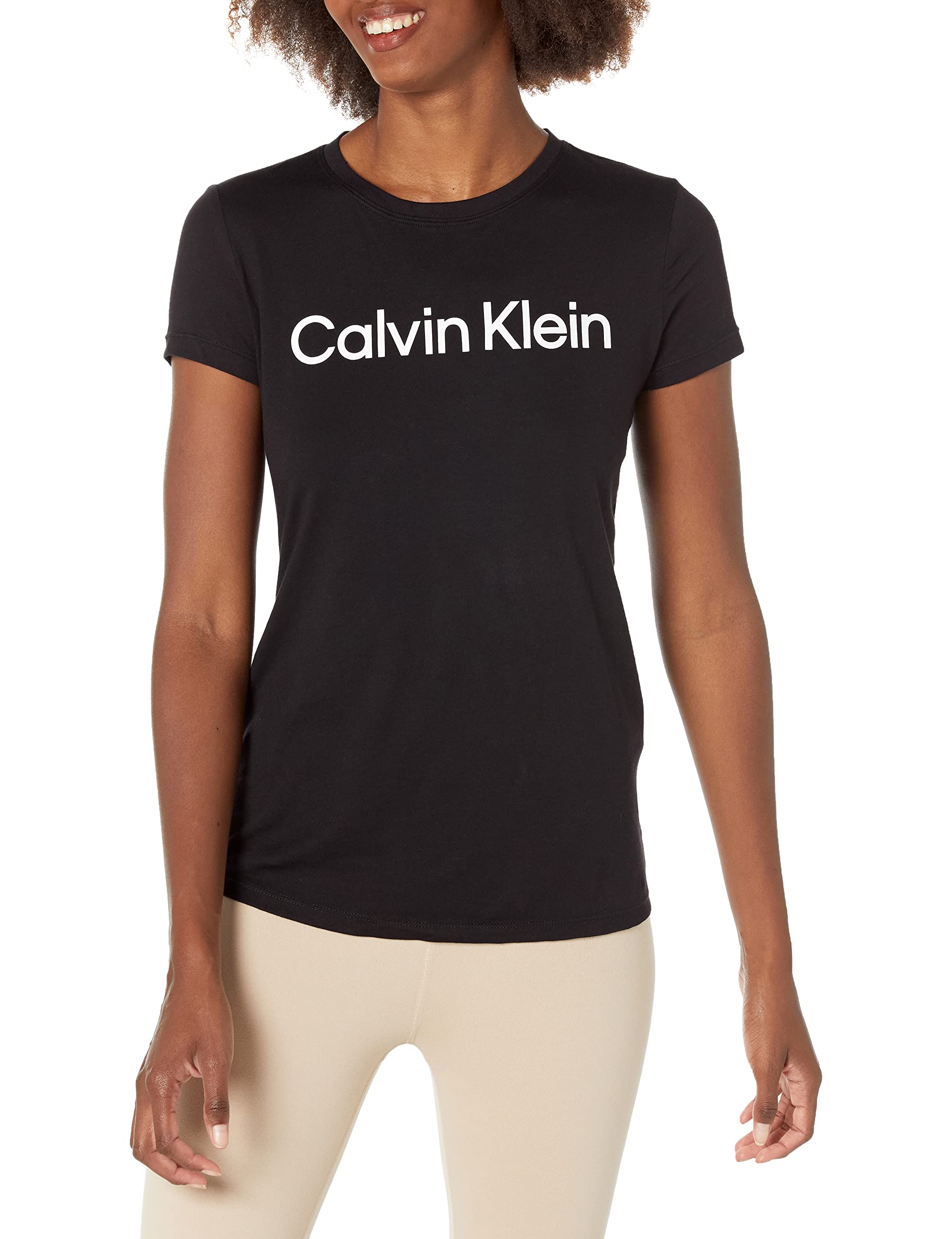 Calvin Klein Performance Women's Short Sleeve T-Shirt, Black, XX-Large