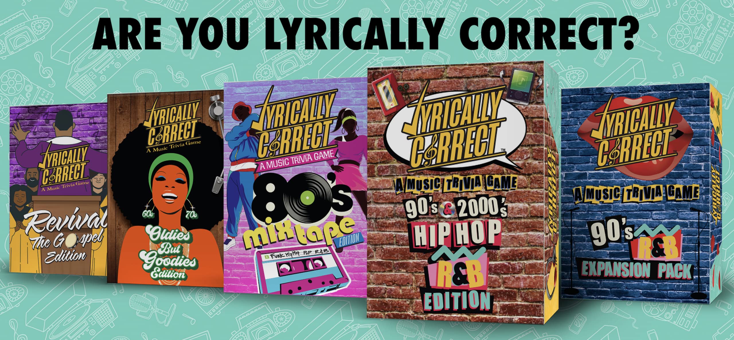 Lyrically Correct 60's and 70's Oldies but Goodies Music Trivia Card Game | Multi-Generational Family Gatherings, Adult Game Night and Fun Trivia