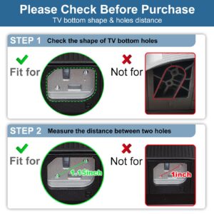 TV Base Stand for Hisense TV Legs, TV Stand Legs for Hisense 32" 43" 50" 55" 58" 65" Smart TV, for 32H4030F3 43R6E3 50R6E3 50A6G 55H6570 55H6570G 58H6870, TV Stand Base with Screws