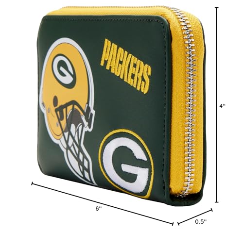 Loungefly NFL: Green Bay Packers Wallet with Patches