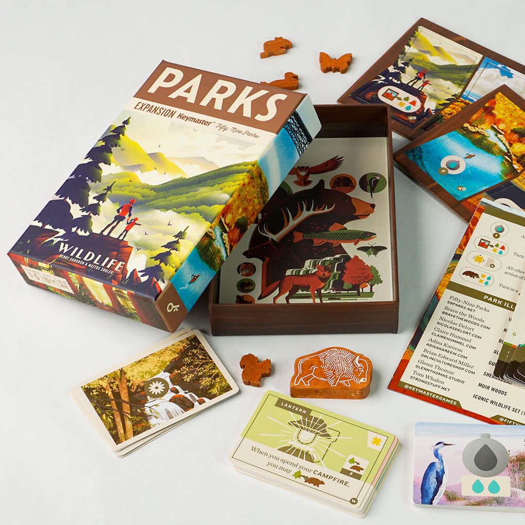 Parks Wildlife - expansion to the award winning Parks family and strategy board game by Keymaster