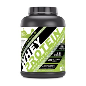 Amazing Muscle 100% Whey Protein Powder *Advanced Formula with Whey Protein Isolate as a Primary Ingredient Along with Ultra Filtered Whey Protein Concentrate (Japanese Matcha, 5 Lb)