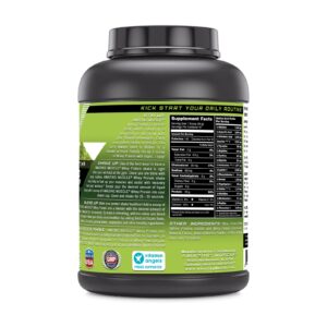 Amazing Muscle 100% Whey Protein Powder *Advanced Formula with Whey Protein Isolate as a Primary Ingredient Along with Ultra Filtered Whey Protein Concentrate (Japanese Matcha, 5 Lb)