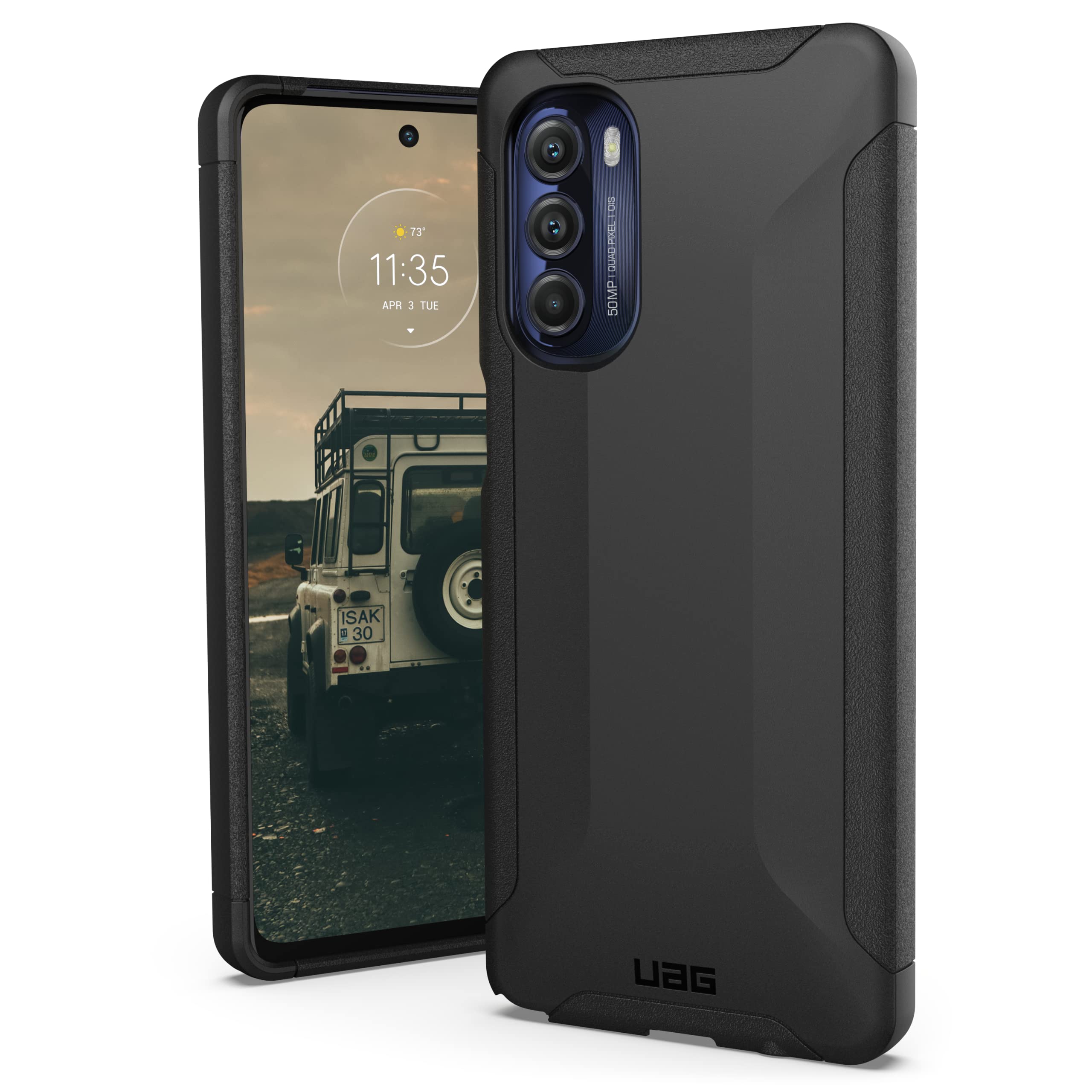 URBAN ARMOR GEAR UAG Made for Motorola Moto G Stylus 5G 2022 Case (USA & CA Models Only) Scout Black Rugged Sleek Shockproof Lightweight Military Drop Tested Protective Cover, 6.8 inch Screen