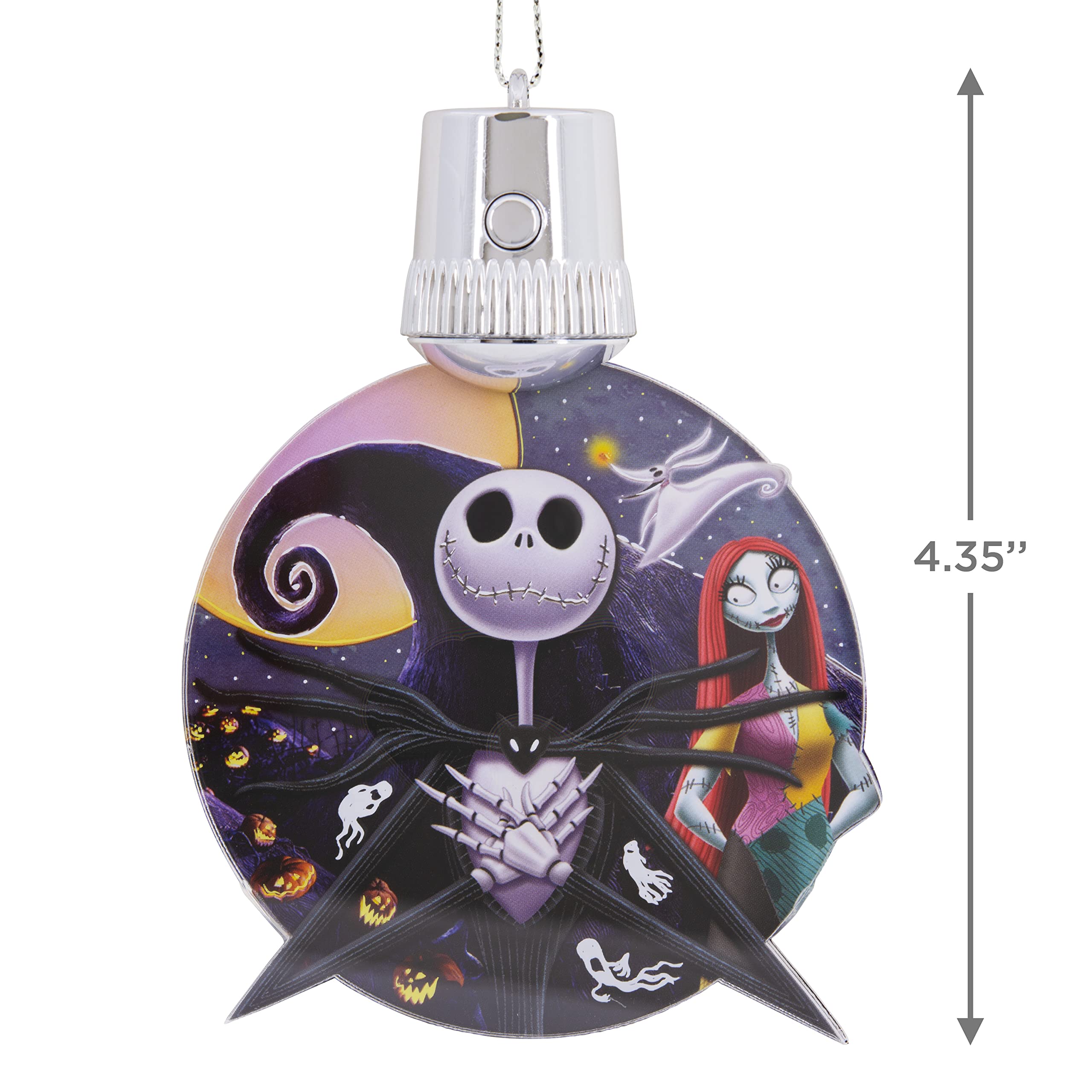 Hallmark Disney Tim Burton's The Nightmare Before Christmas Jack and Sally Light-Up Christmas Ornament