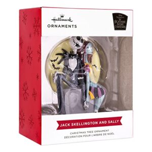 Hallmark Disney Tim Burton's The Nightmare Before Christmas Jack and Sally on Tombstone Christmas Ornament (0003HCM0845)