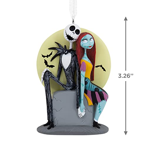 Hallmark Disney Tim Burton's The Nightmare Before Christmas Jack and Sally on Tombstone Christmas Ornament (0003HCM0845)