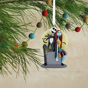 Hallmark Disney Tim Burton's The Nightmare Before Christmas Jack and Sally on Tombstone Christmas Ornament (0003HCM0845)