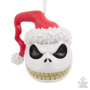 Hallmark Disney Tim Burton's The Nightmare Before Christmas Jack Skellington Head Christmas Ornament,Resin